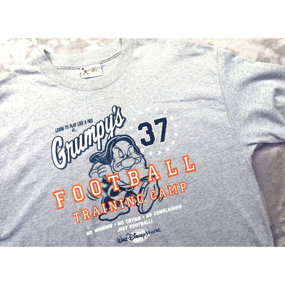 Walt Disney World WDW Grumpy's Football Training Camp T Shirt Sz XL Disney Parks